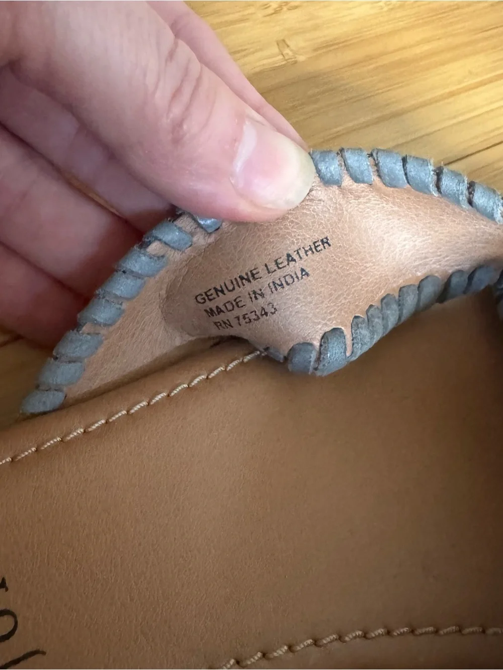 Joie leather flat